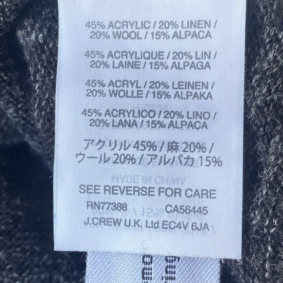 J.Crew Men's Sedona Gray Wool-blend Sweater Size Large - Picture 4 of 4